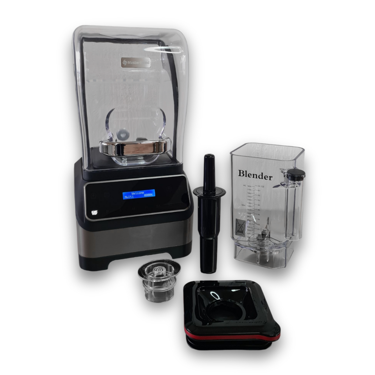 MasterBar Pro Licuadora 1.8 Litros 2.2 HP 110V 24,000 RPM para Hielo/bebidas